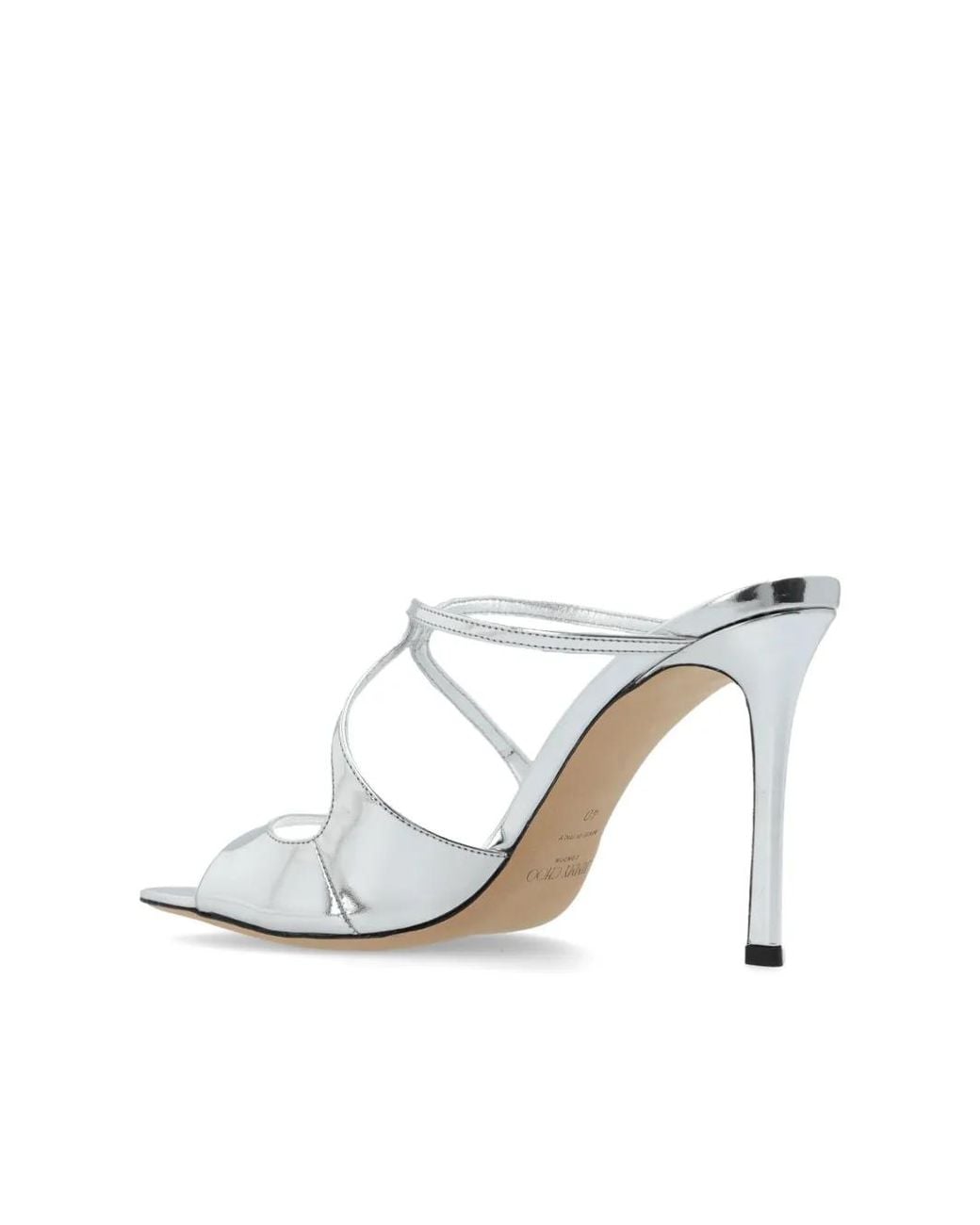 Jimmy Choo White 95Mm Anise Sandals