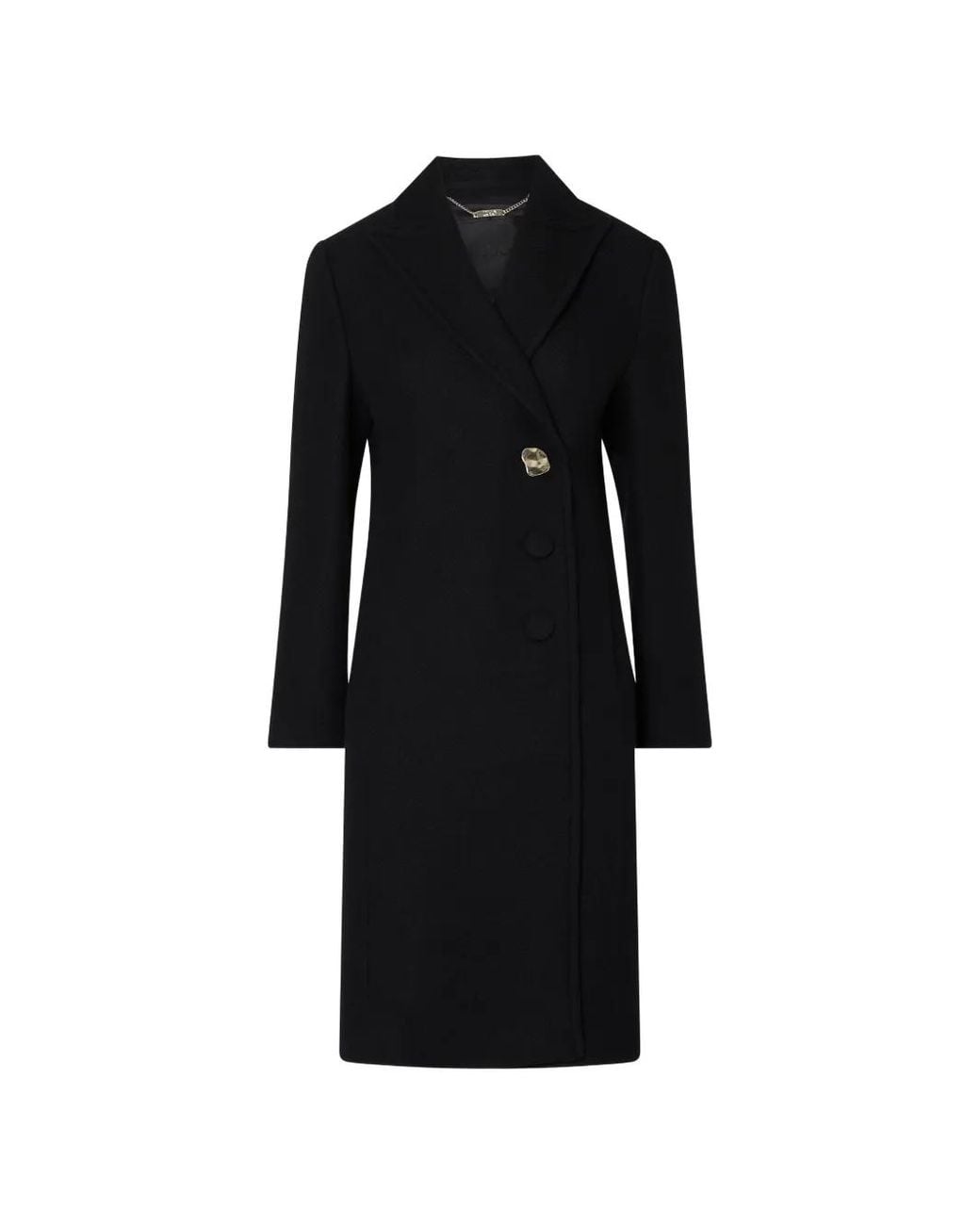 Liu Jo Black Long Wool Coat