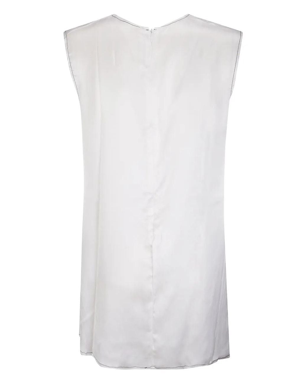 Niccolò Pasqualetti White Round-Neck Blouse