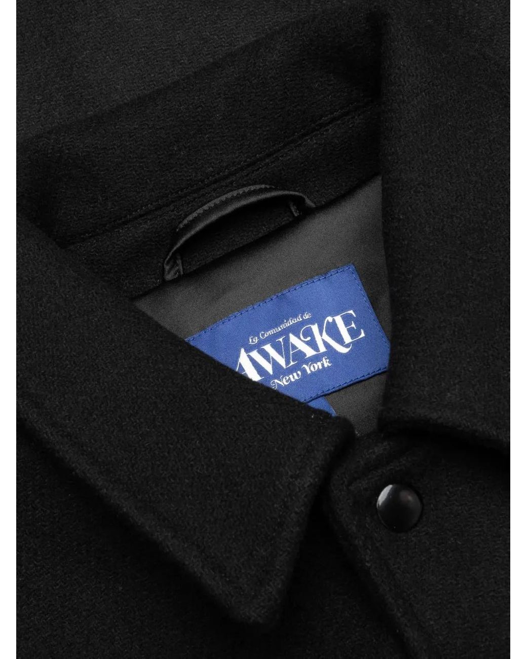 AWAKE NY Black Panelled Bomber Jacket for men