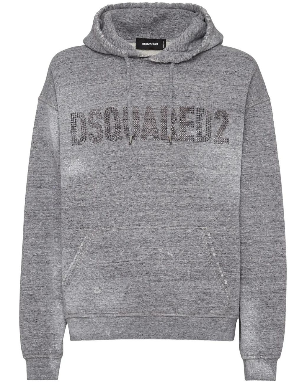 DSquared² Hoodie Mit Logo-Patch in Gray für Herren