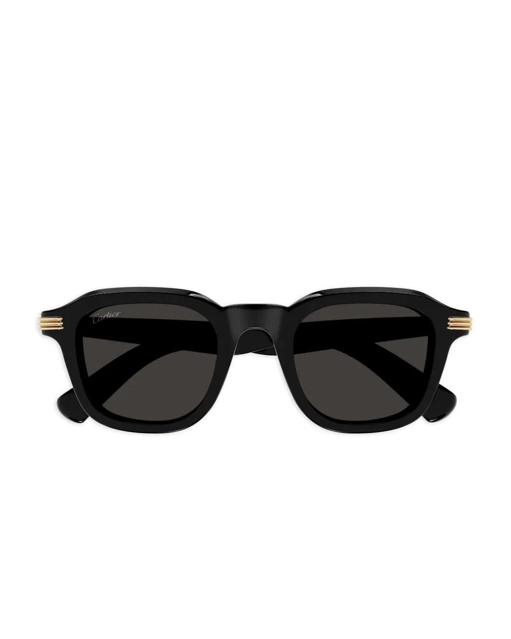 Cartier Black Square-Frame Sunglasses