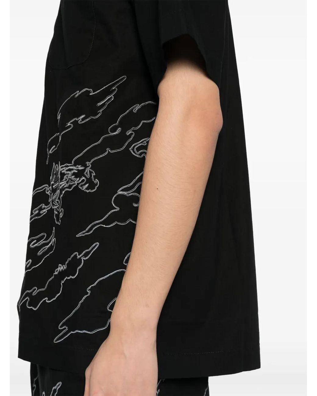 Maharishi Black Cloud Dragon Shirt for men