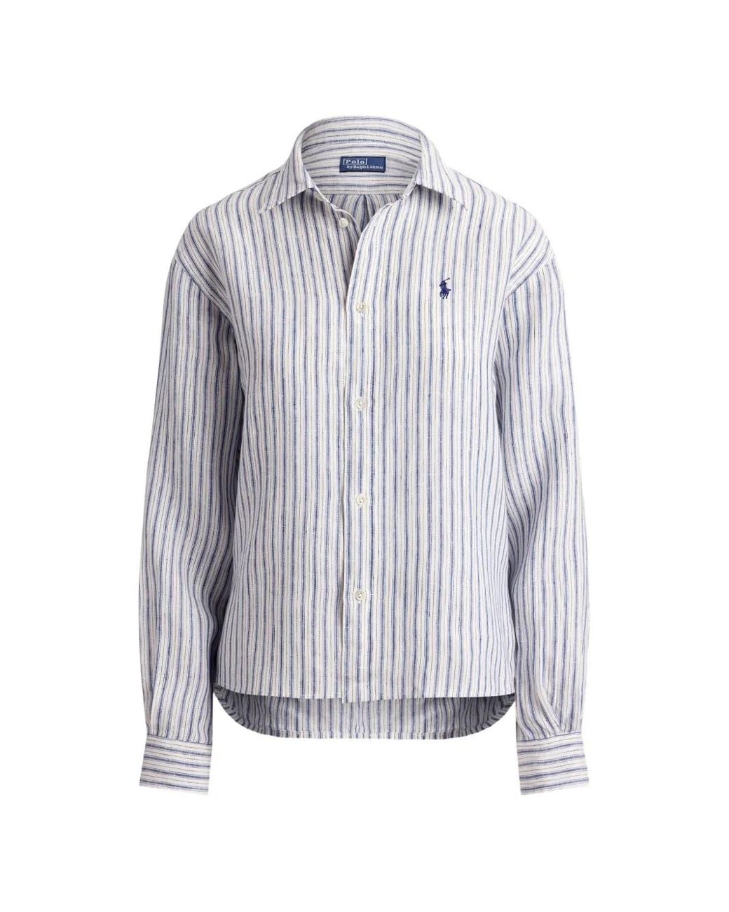 Polo Ralph Lauren Gray Gingham-Pattern Pony-Embroidered Shirt