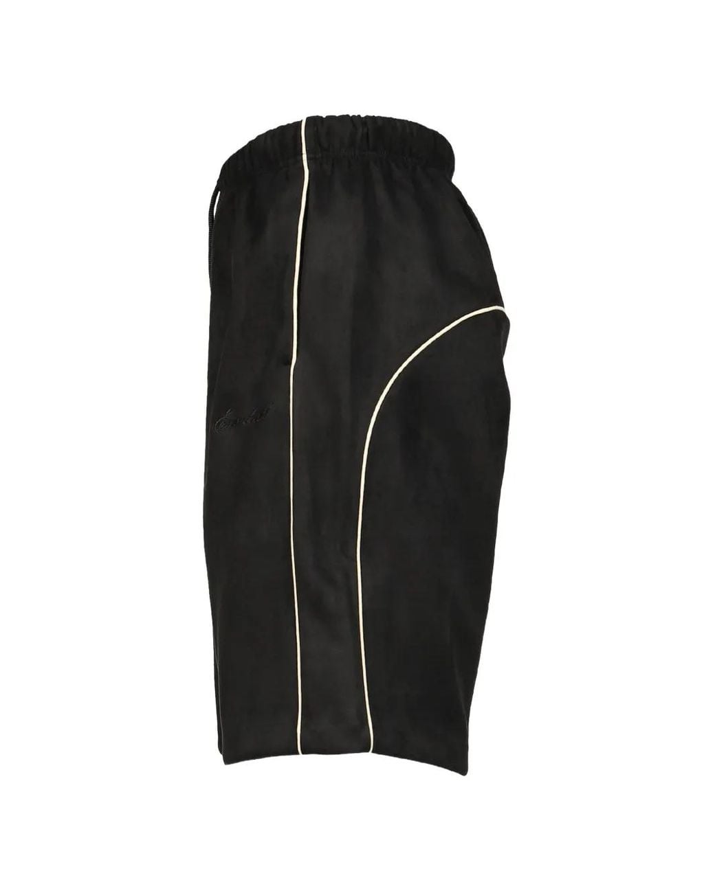 Shorts Con Ribete Essentials de hombre de color Black