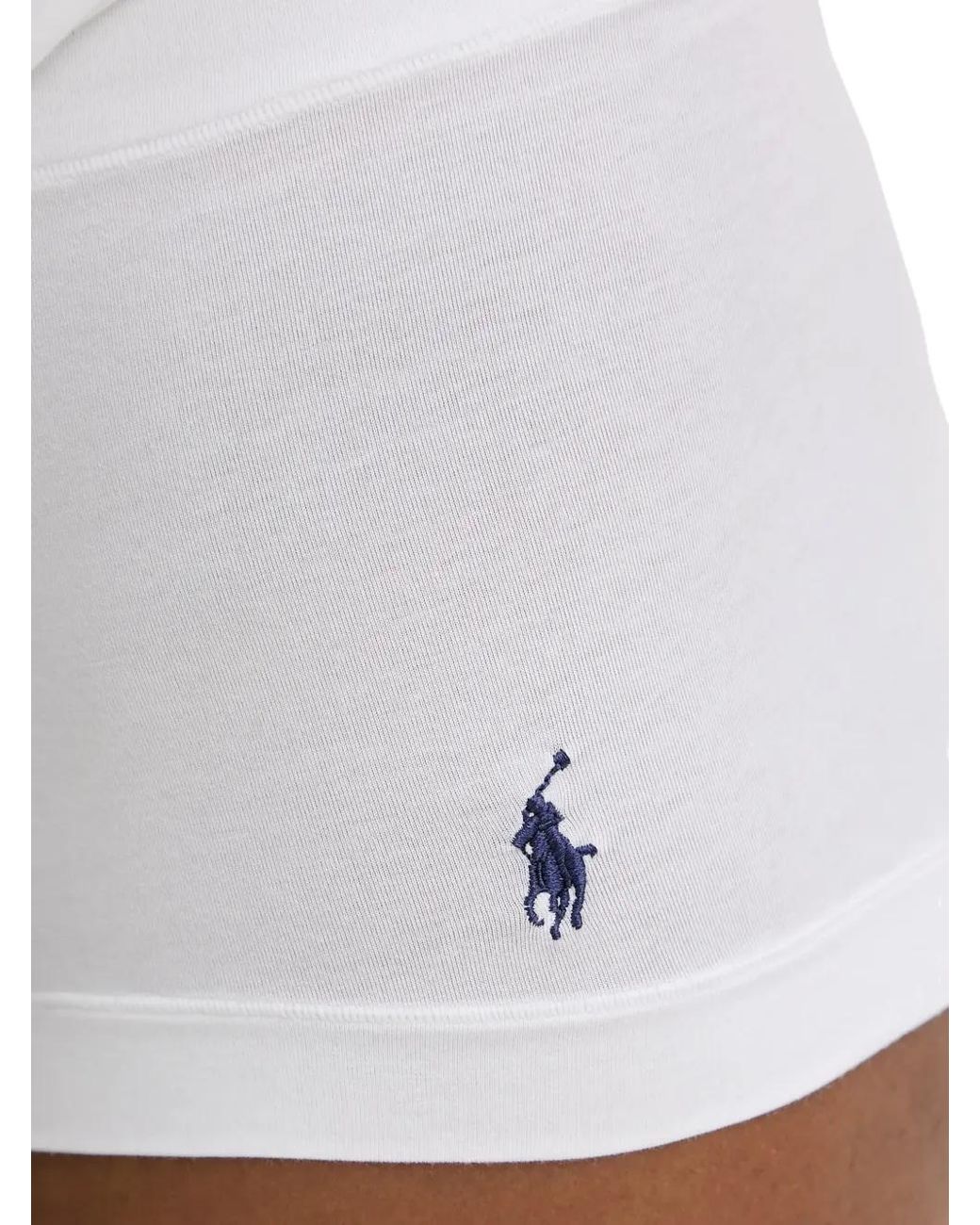 Polo Ralph Lauren White Logo-Embroidery Pajama