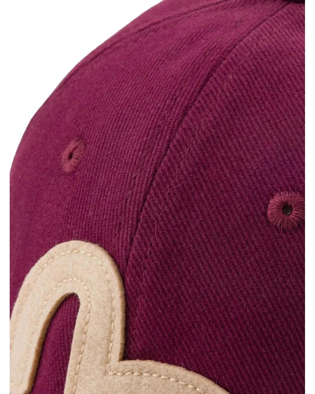 Evisu Purple Logo-Patch Baseball Cap