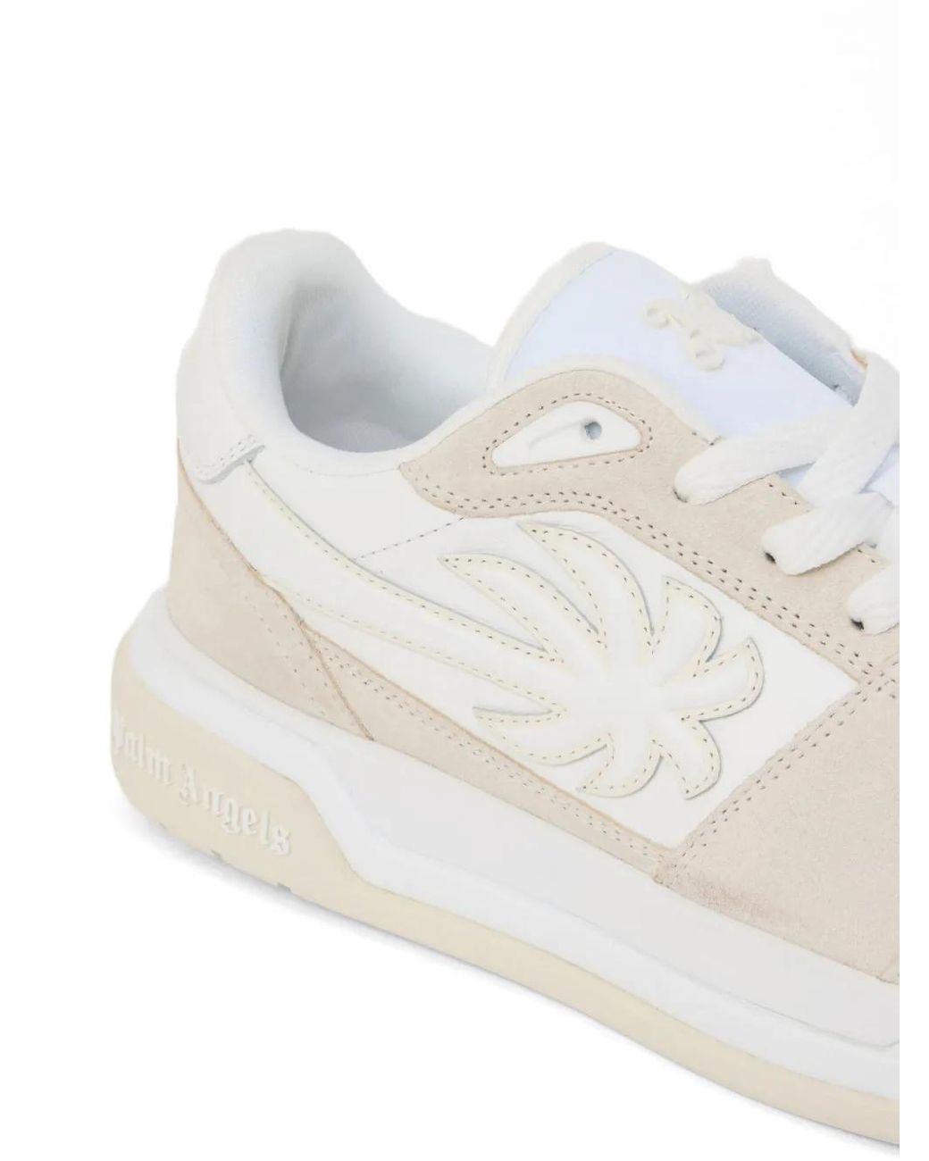Palm Angels White Palm Basketball Sneakers for men