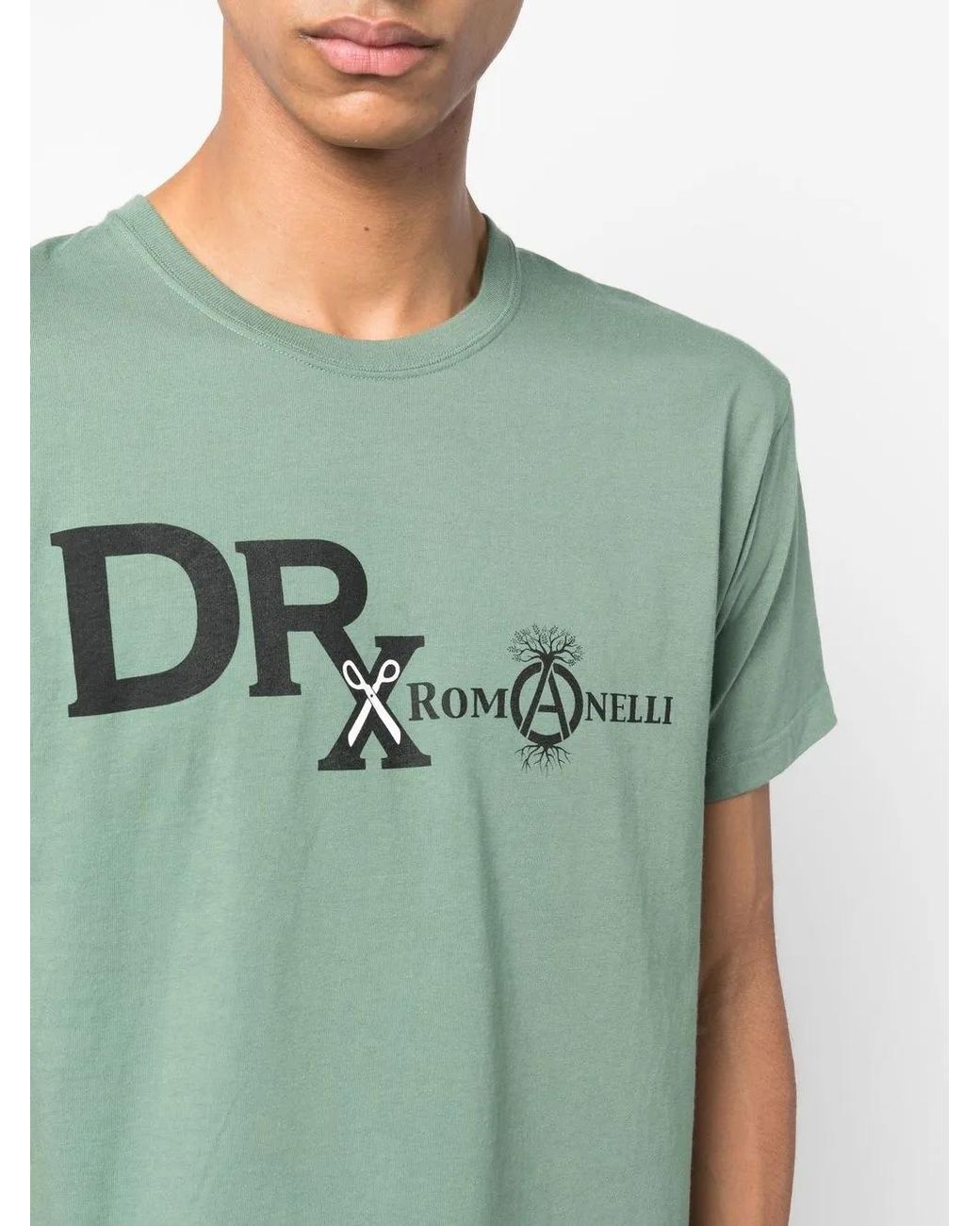 Neighborhood Green Logo-Print Detail T-Shirt for men