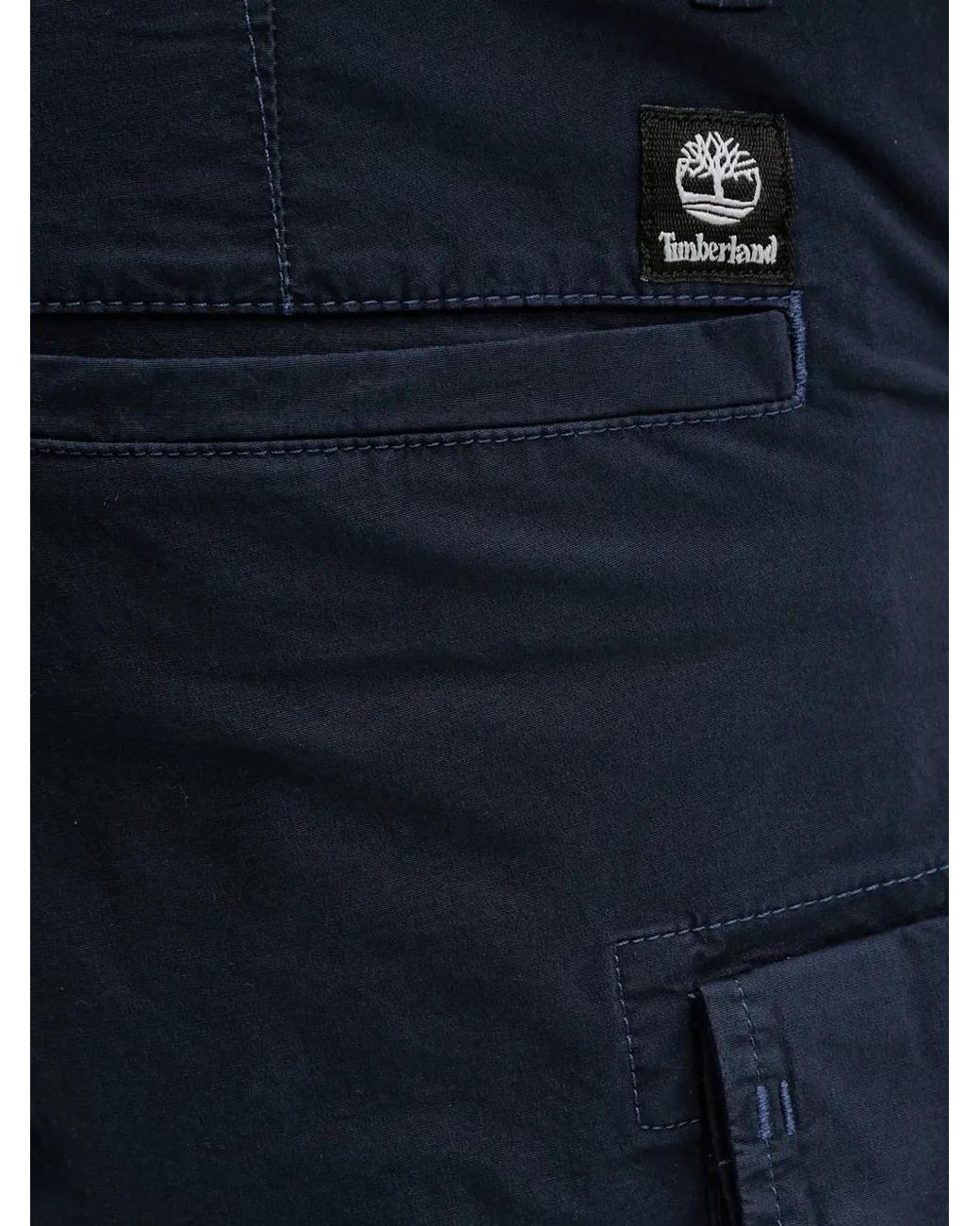 Timberland Blue Cargo Patch Shorts for men
