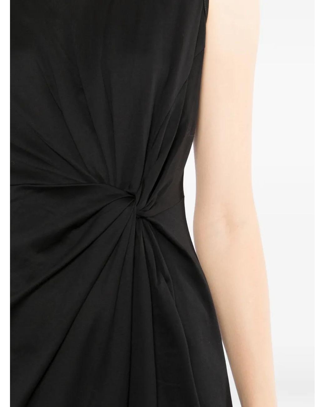 JNBY Black Twist-Detail Sleeveless Dress