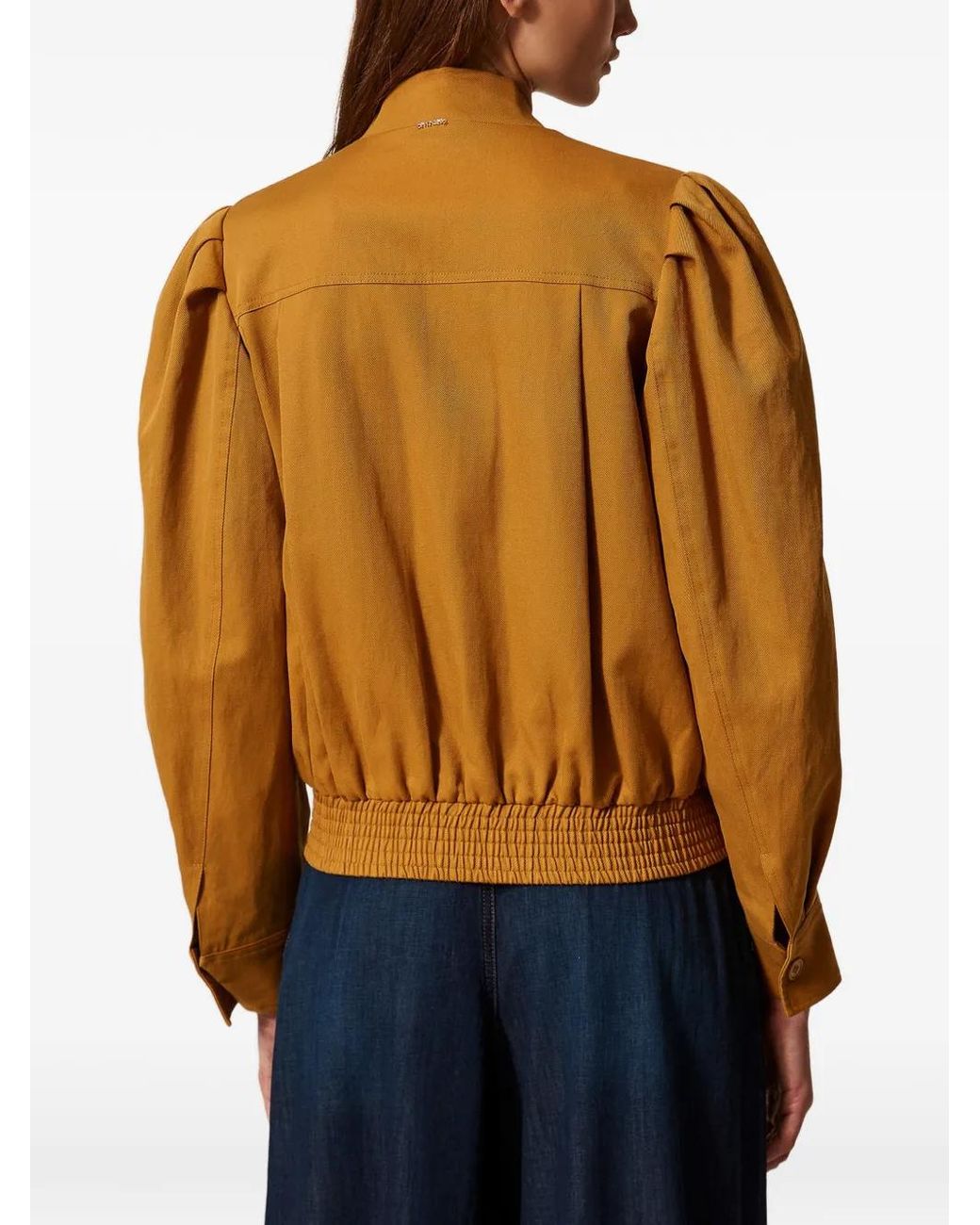 Twinset Brown Long-Sleeves Jacket