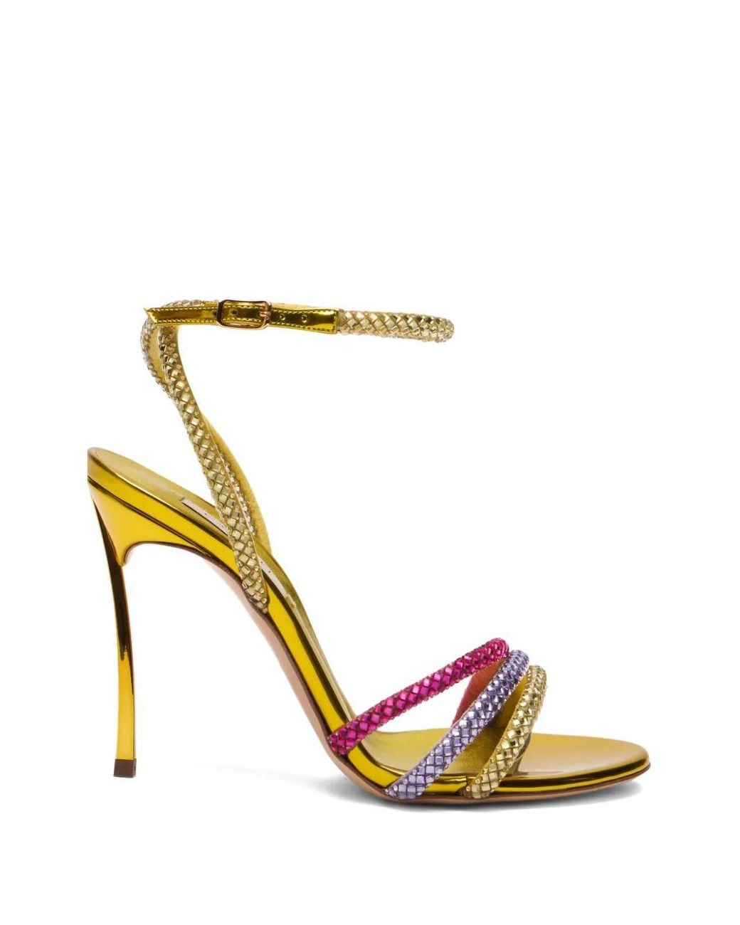 Casadei Metallic Blade Andromeda Sandals