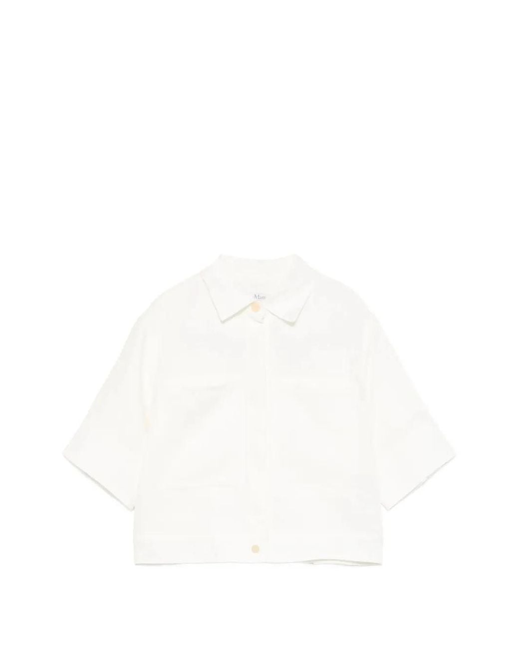 Max Mara White Linen Shirt