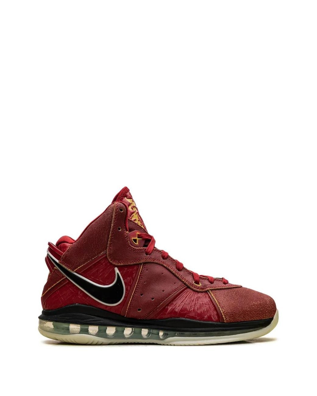 Nike Red Lebron 8 Qs "Gym" Sneakers for men