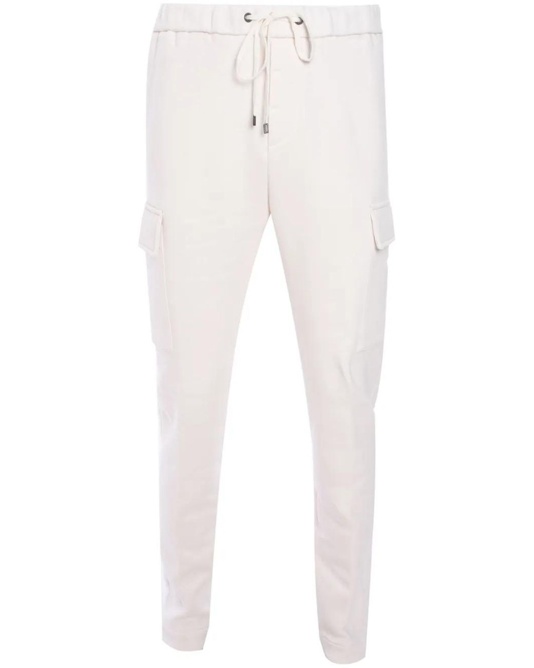 Peserico White Logo-Plaque Track Pants for men