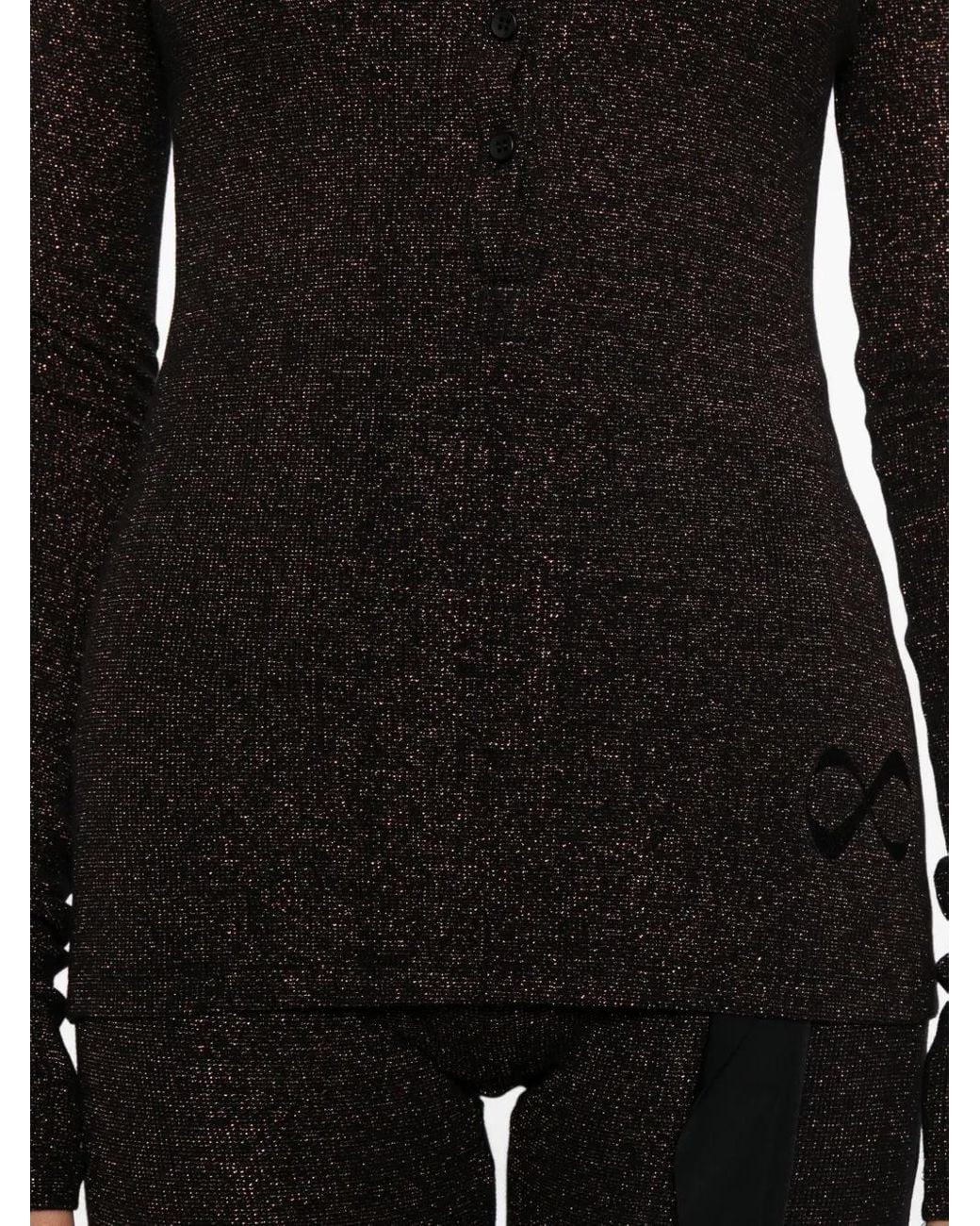 OTTOLINGER Black Ribbed Long-Sleeves Top