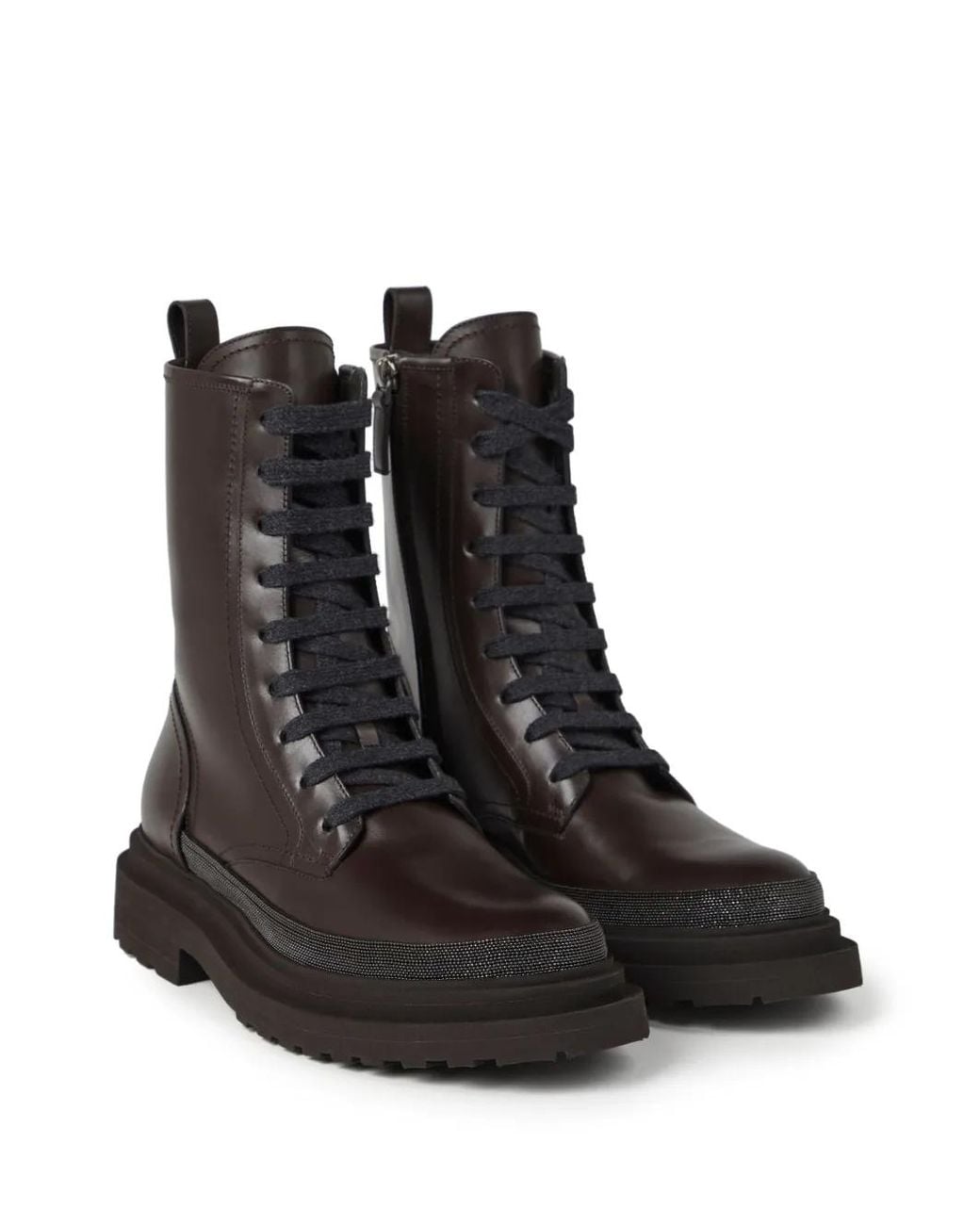 Brunello Cucinelli Black Ankle Boots Shoes