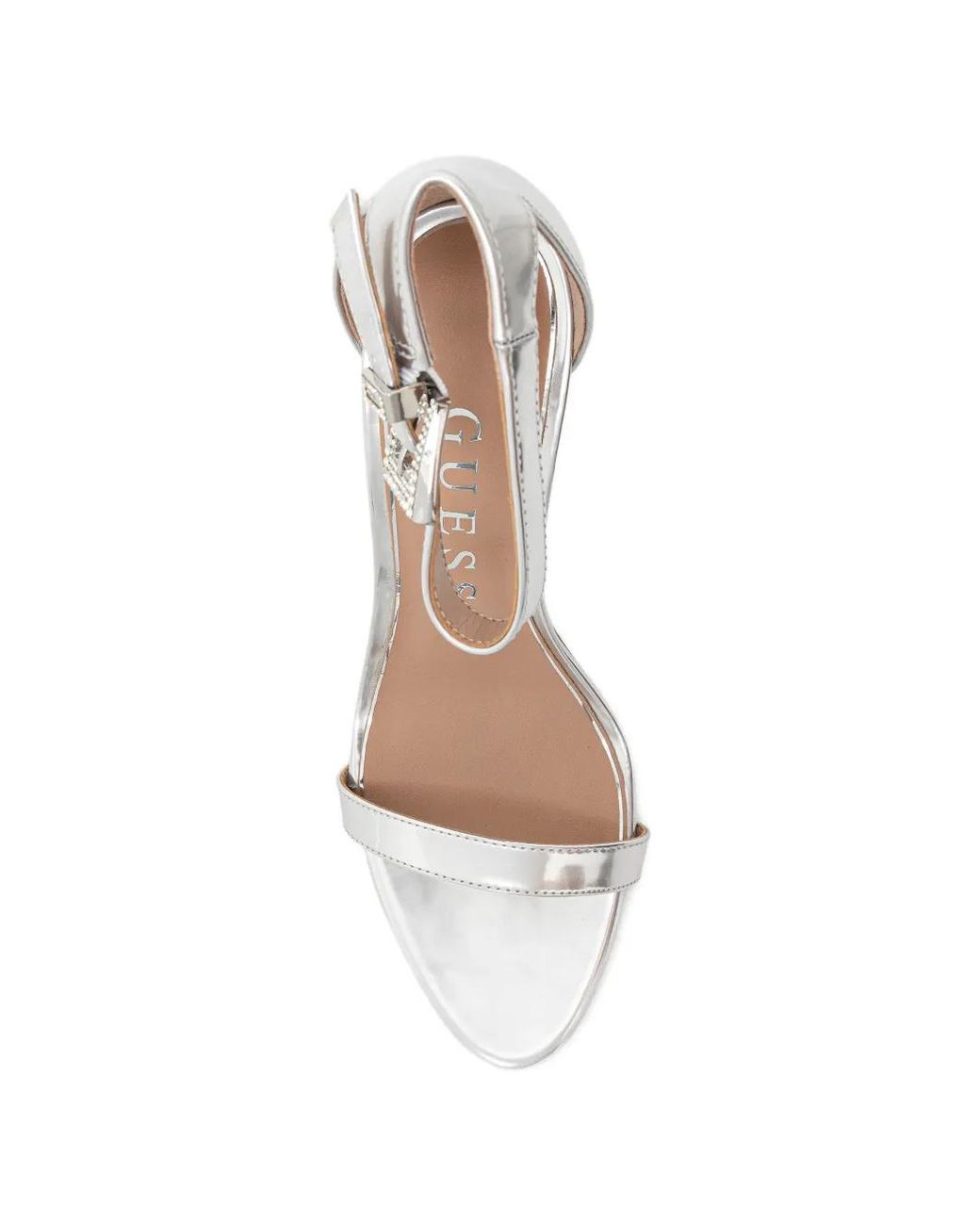 Guess White Insraa Laminated Sandals