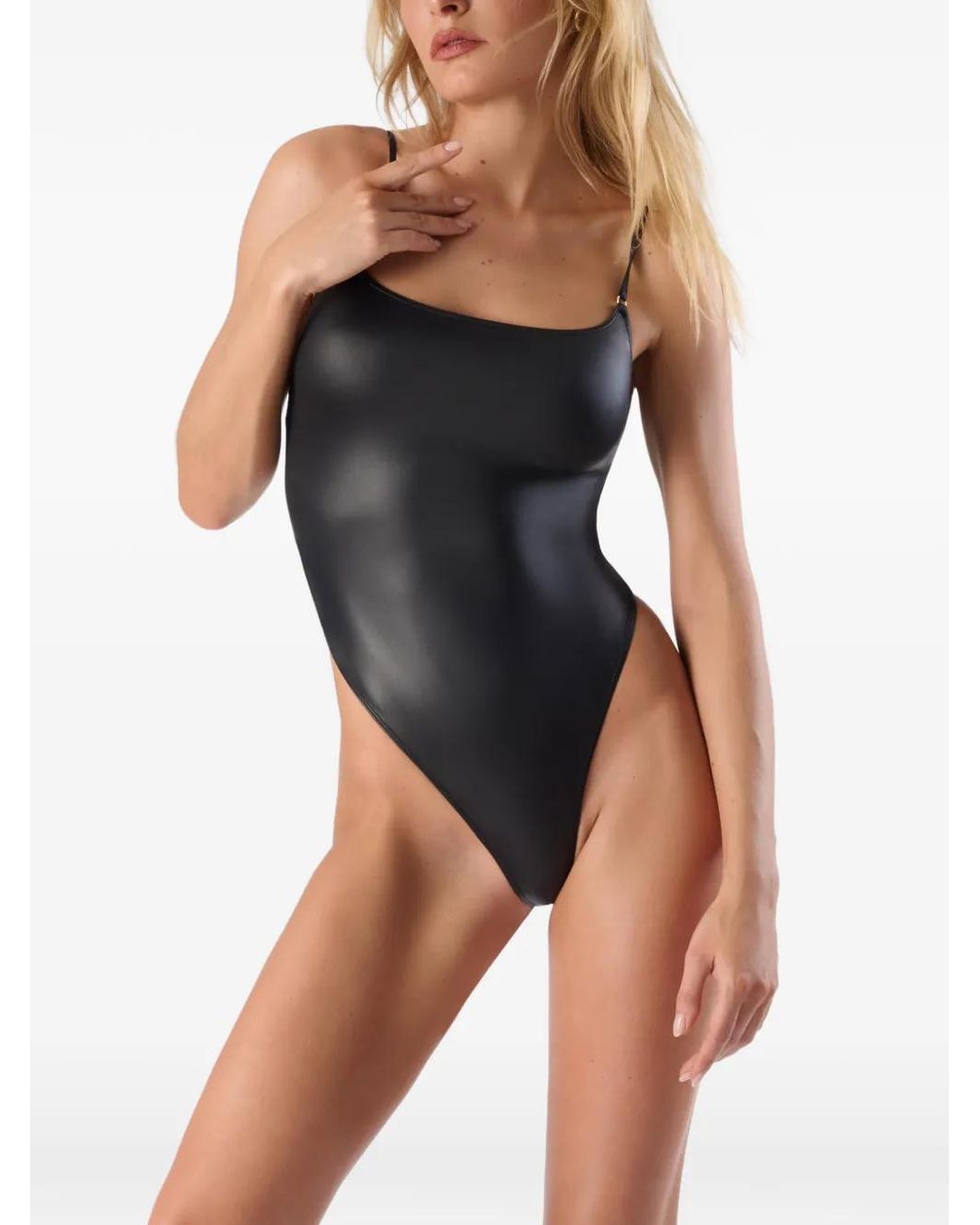 Maison Close Black Splash One-Piece Swimsuit