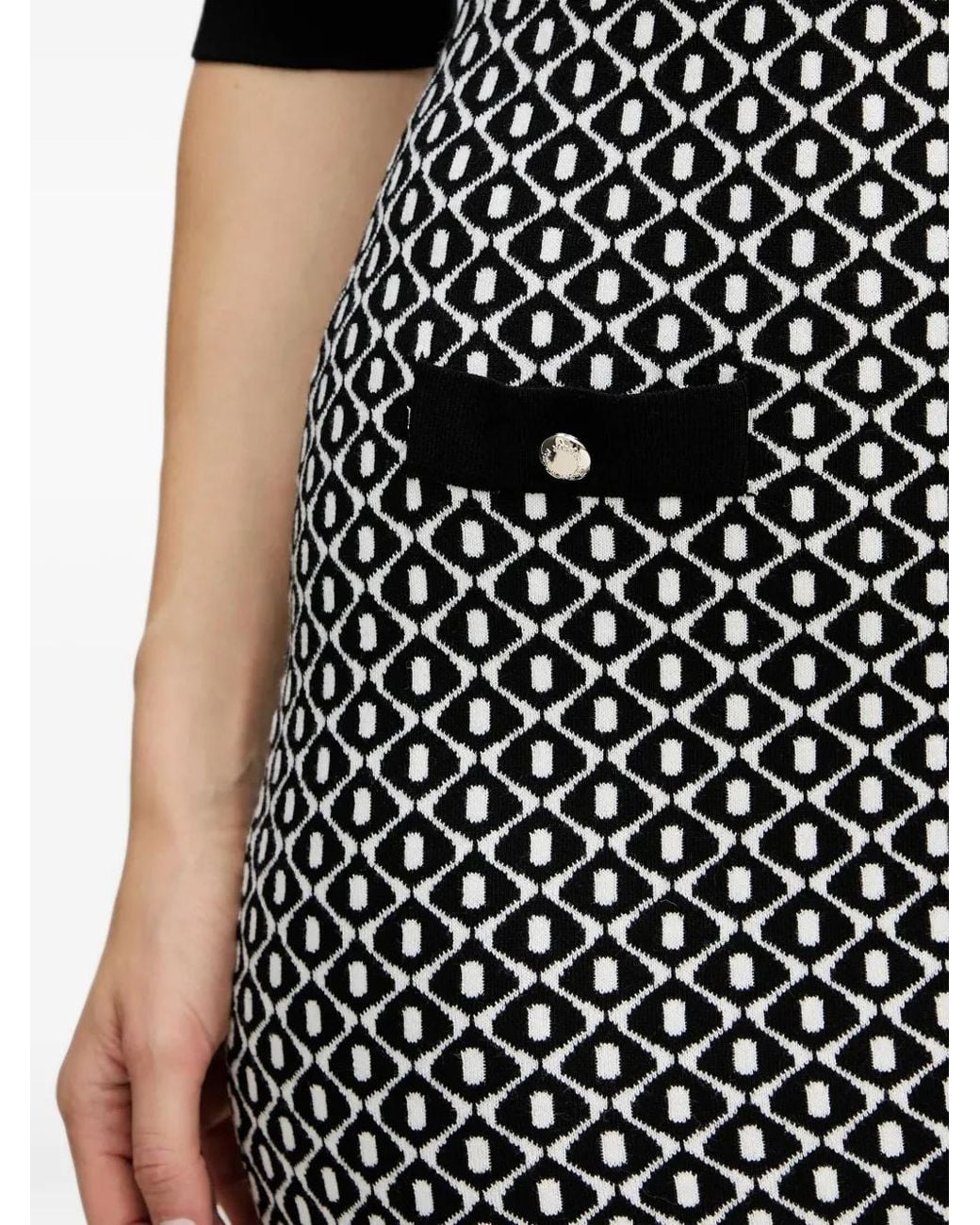 Morgan Mini-Jurk Met Print in het Gray