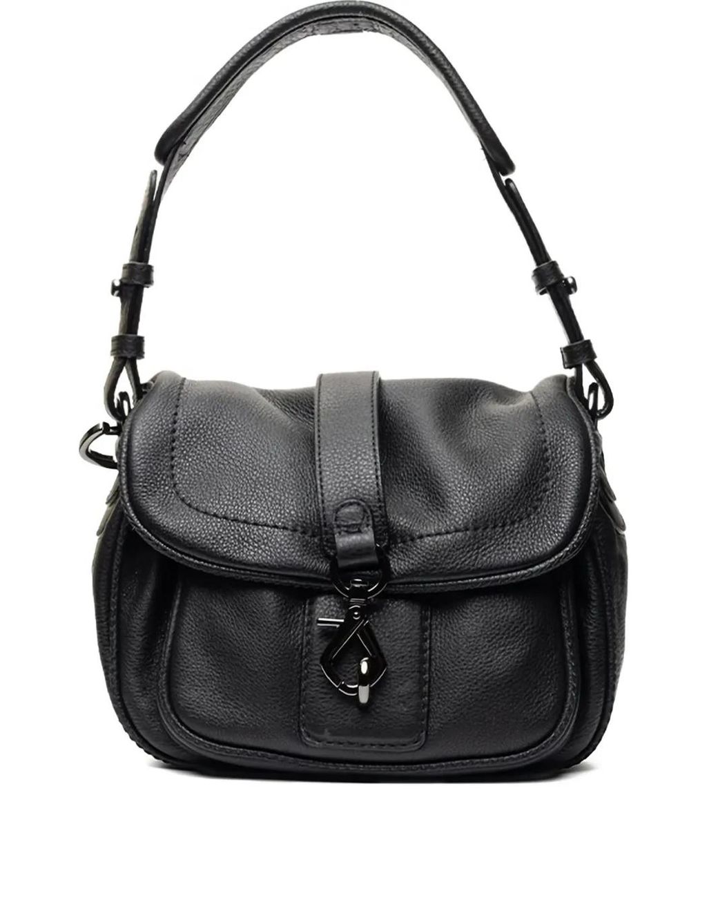 Poche Paris Black Leather Tote Bag