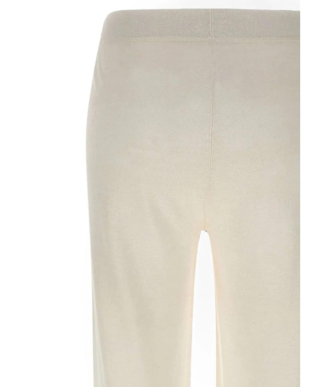 Kangra White Linen Straight-Leg Pants