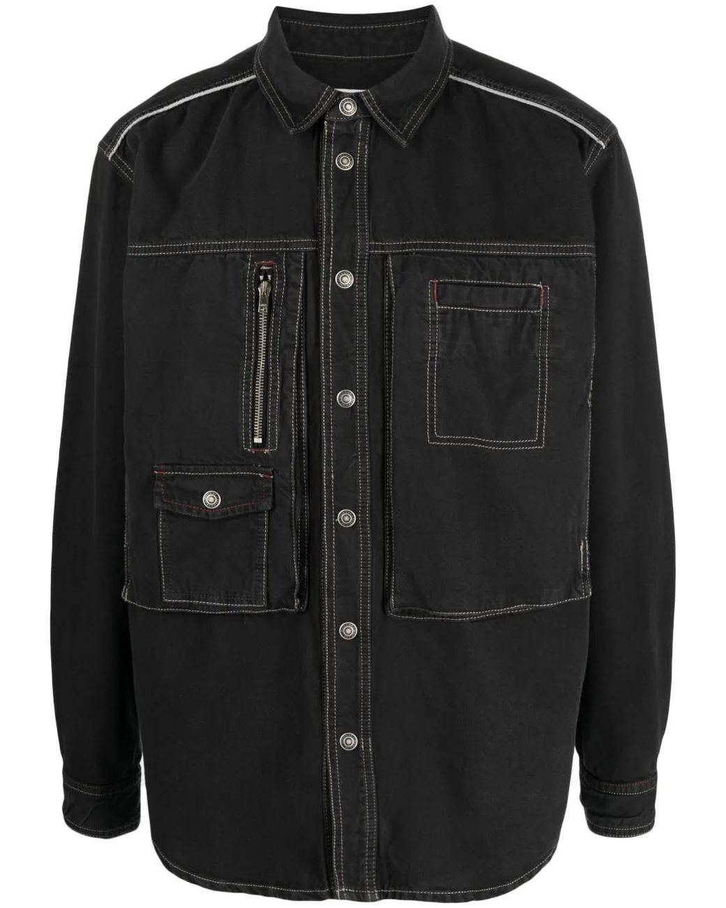 Isabel Marant Black Pascuale Shirt Jacket for men