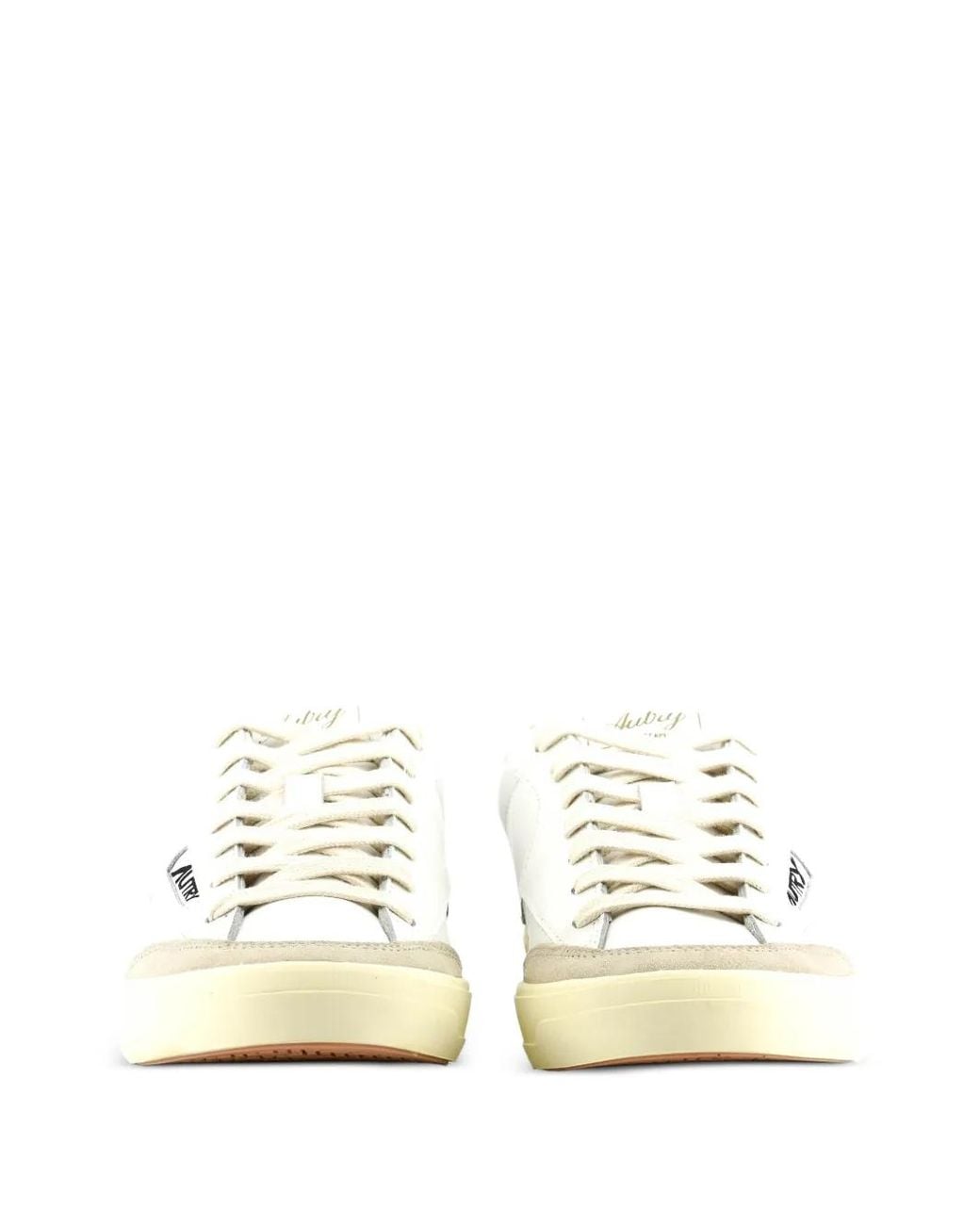Autry White Windscape Logo-Print Low-Top Sneakers for men