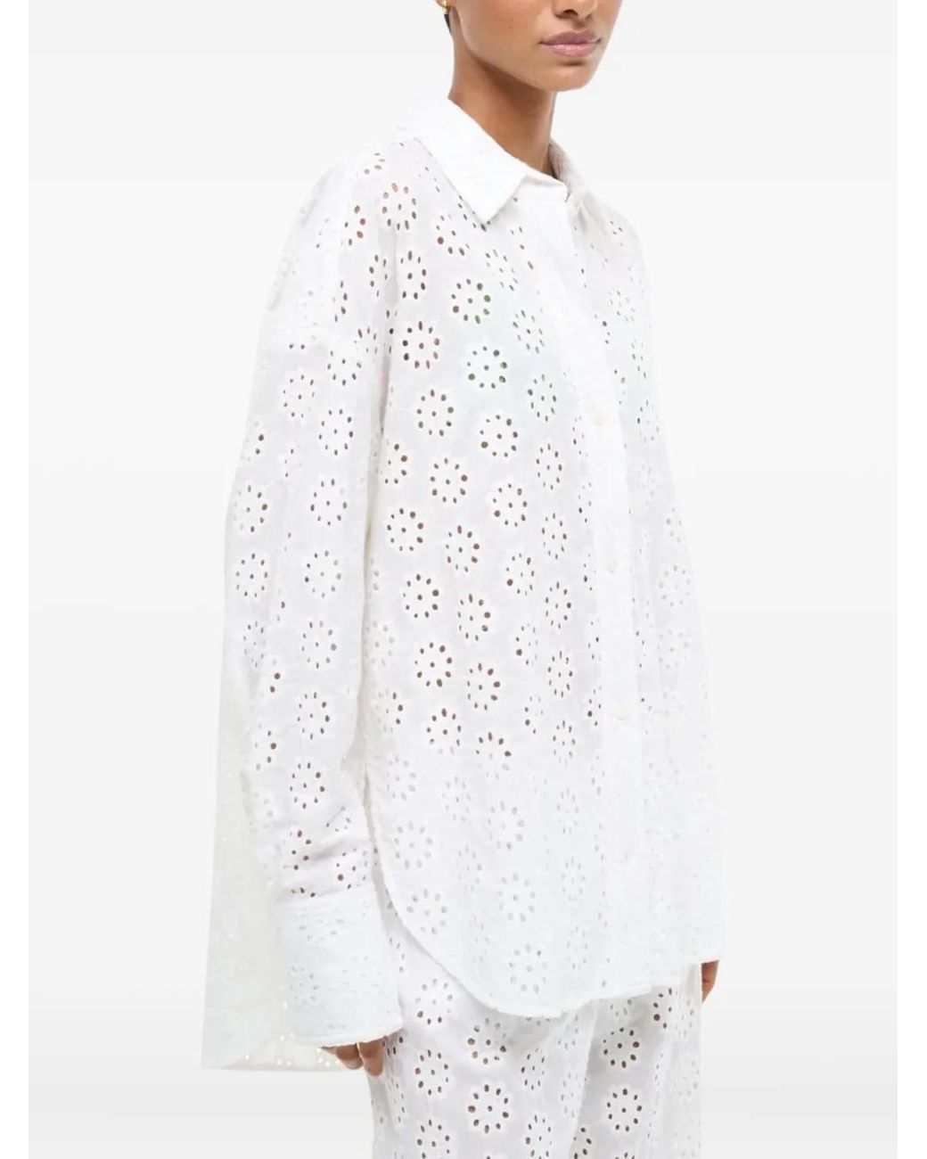 Staud White Colton Shirt