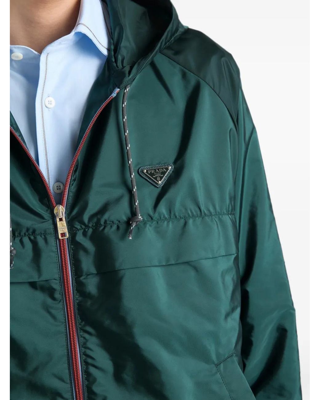 Veste Re-Nylon Prada pour homme en coloris Green