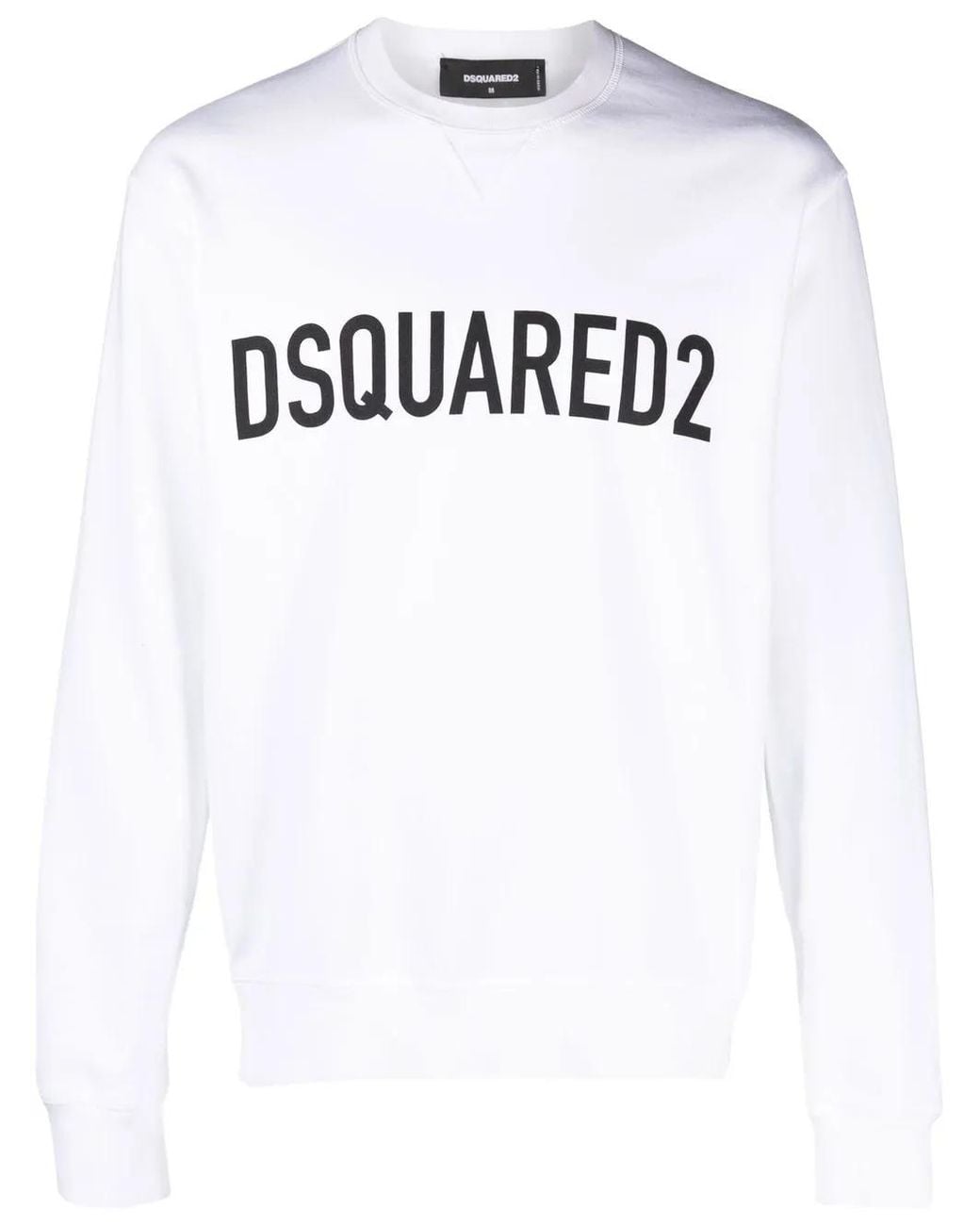 DSquared² White Sweatshirt With Logo for men