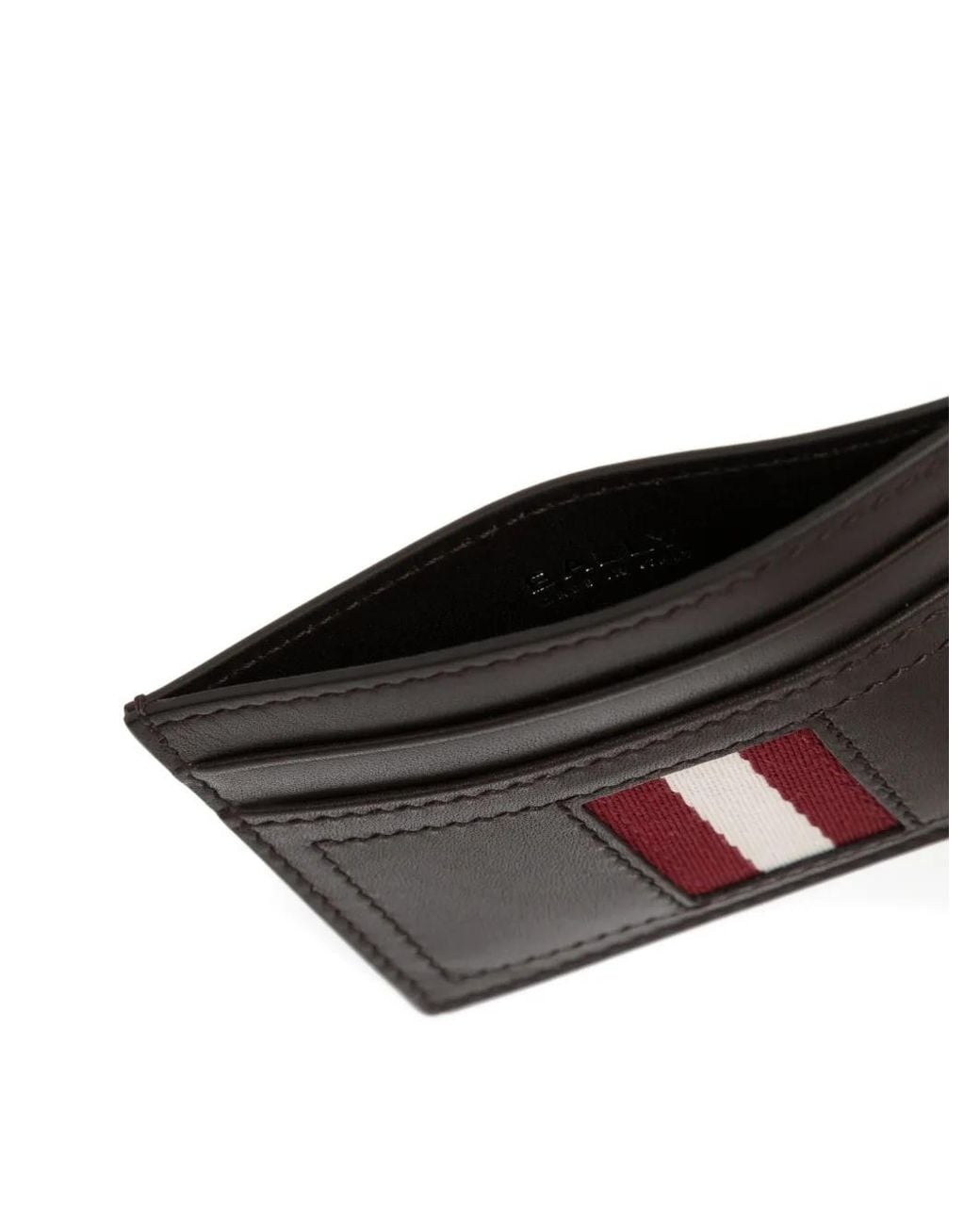 Bally Black Leather Cardholder for men