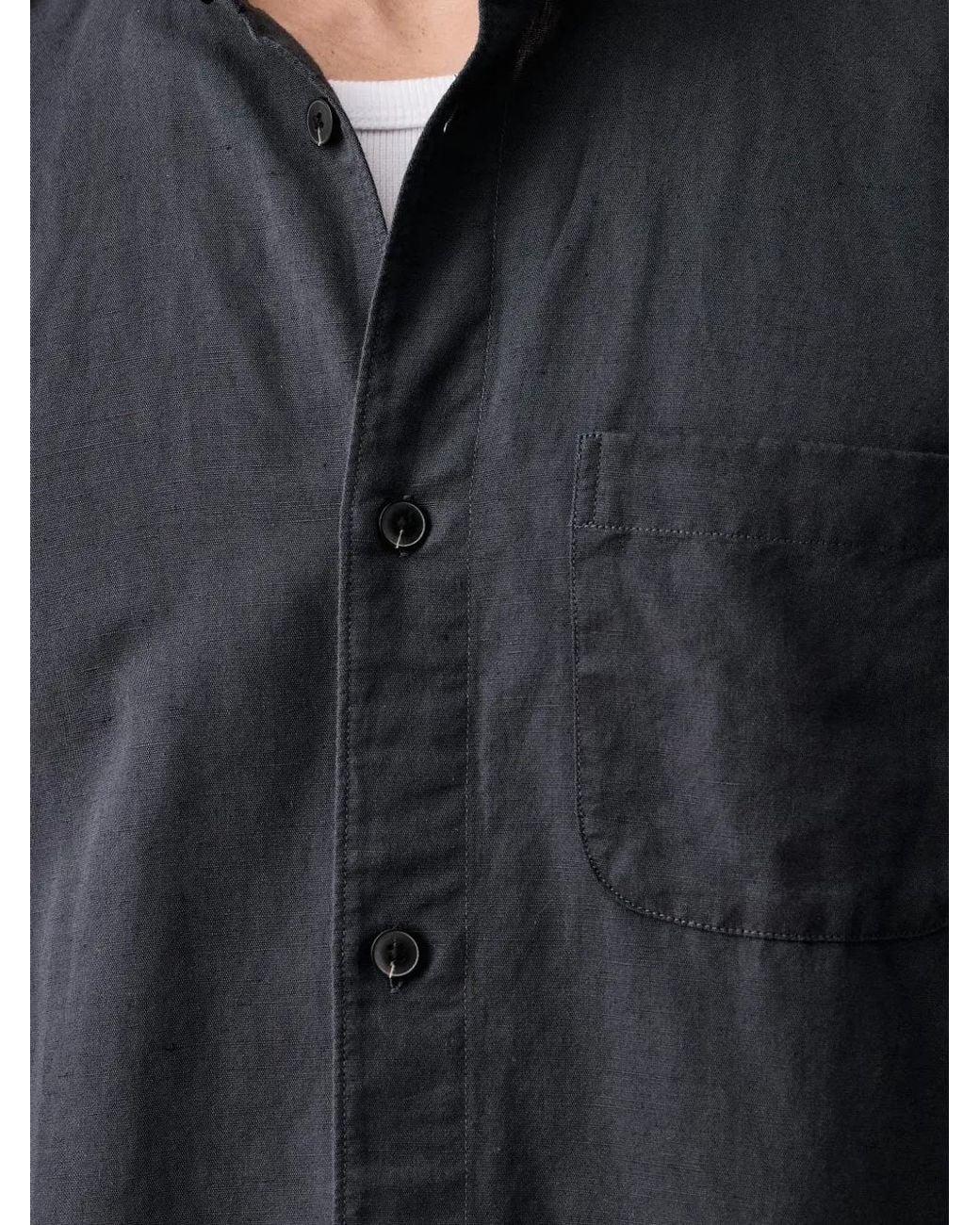 Marc O' Polo Blue Chemise À Poche Poitrine Et Col Mao for men
