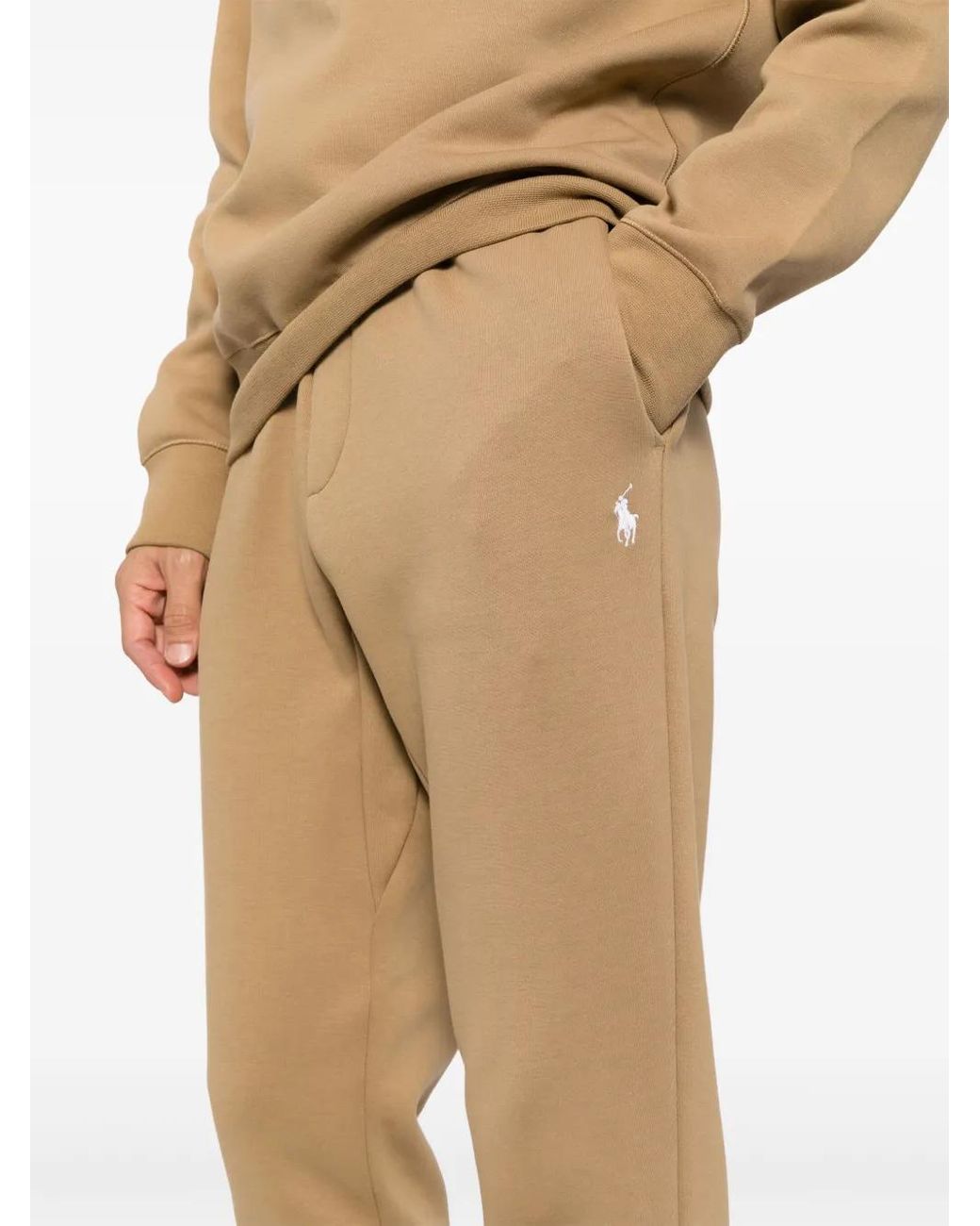 Polo Ralph Lauren Natural Drawstring Cotton-Blend Track Pants for men