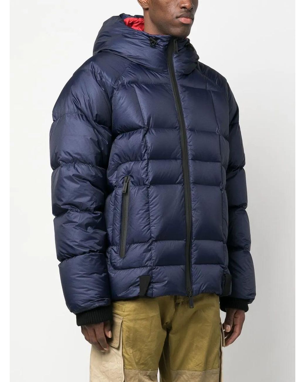 DSquared² Blue Nylon Puffer Down Jacket for men