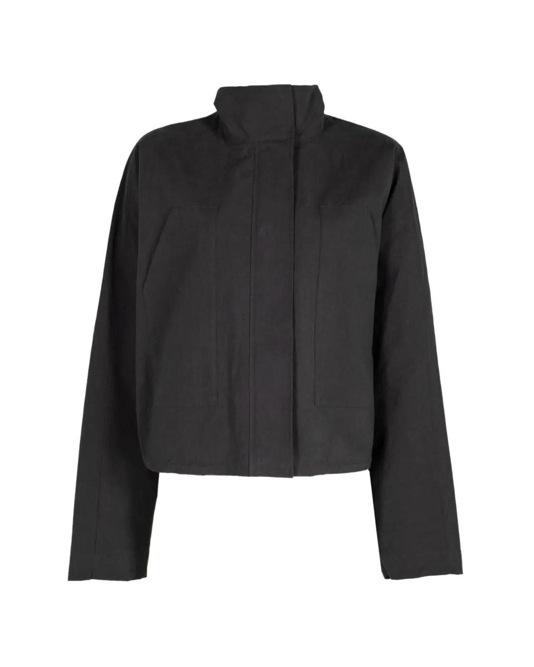 St. Agni Black High-Neck Jacket