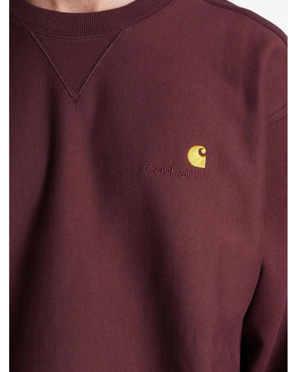 Carhartt Red American Script Sweatshirt for men