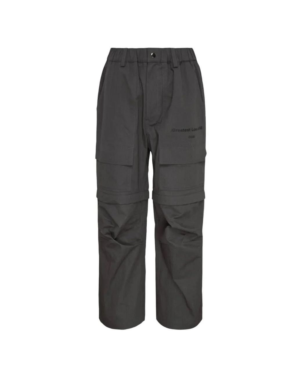 Pantalones Cargo Con Logo Estampado Ordinary Couture Code de color Gray