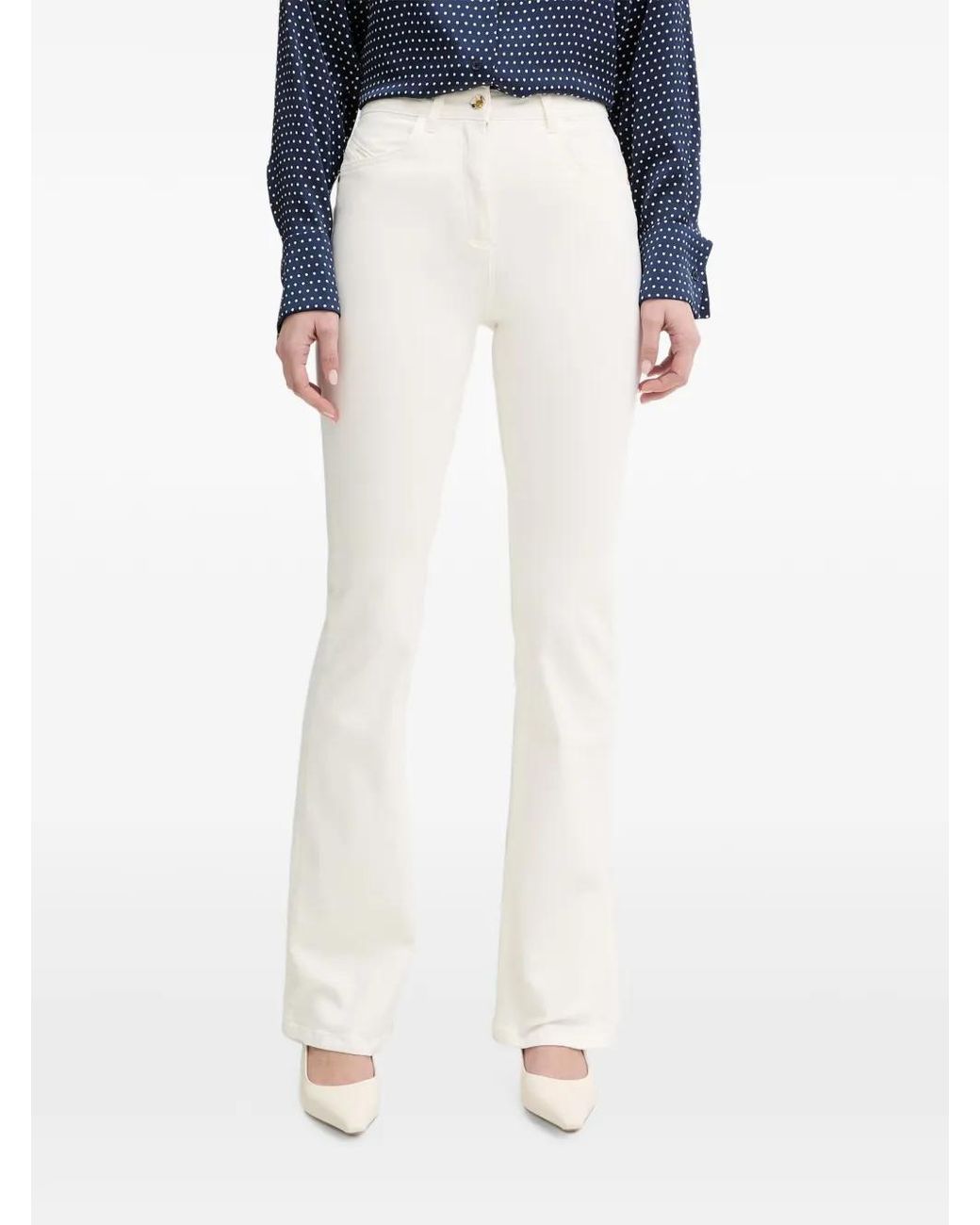 Patrizia Pepe Blue Appliqué-Detail Jeans