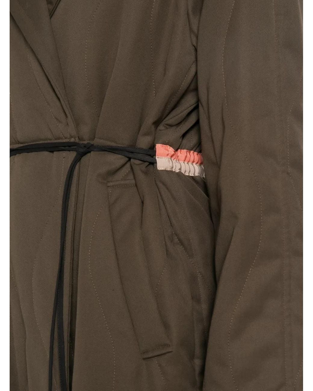 FRANCESCA MARCHISIO Brown Reversible Quilted Coat