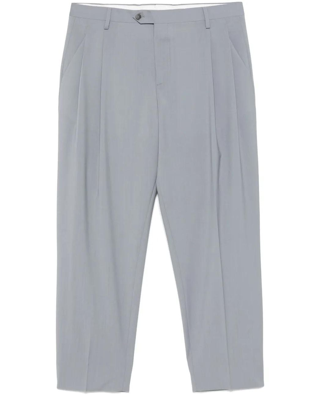 Briglia 1949 Gray Virgin-Wool Trousers for men