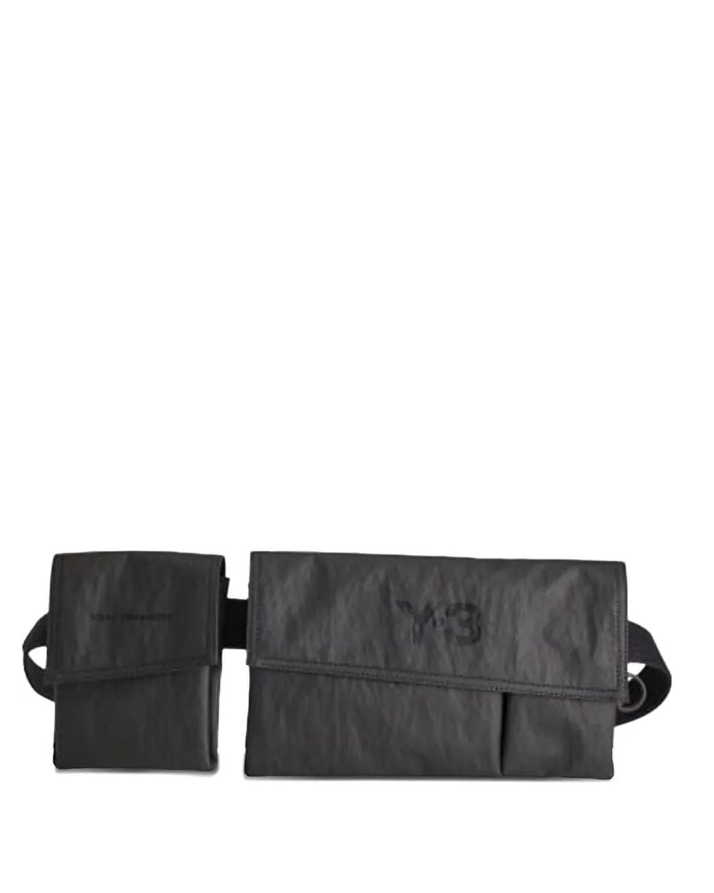 Y-3 Black Flap-Pocket Shoulder Bag