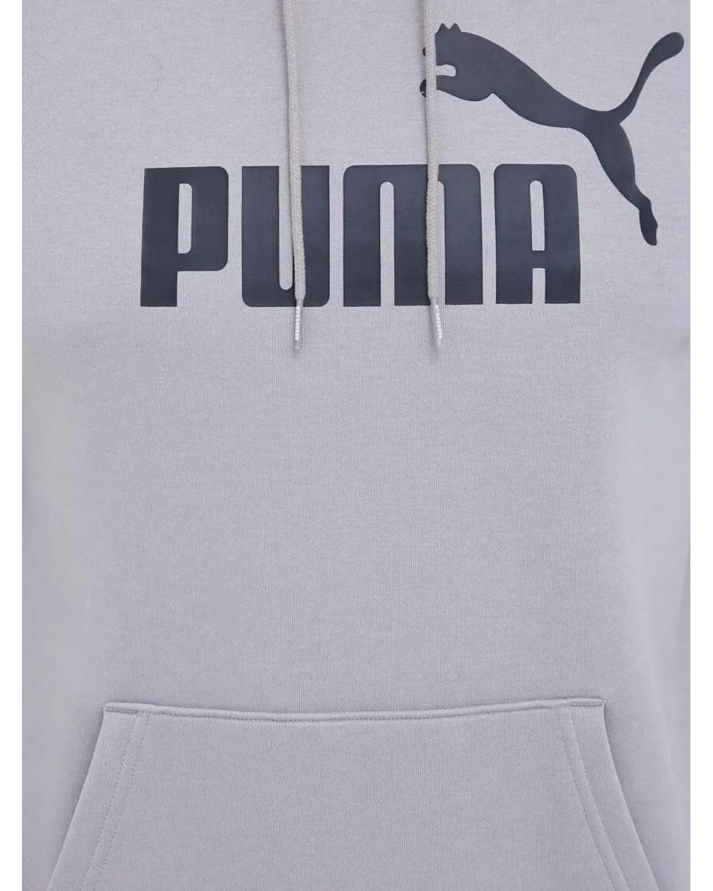 PUMA Gray Logo-Print Hoodie for men