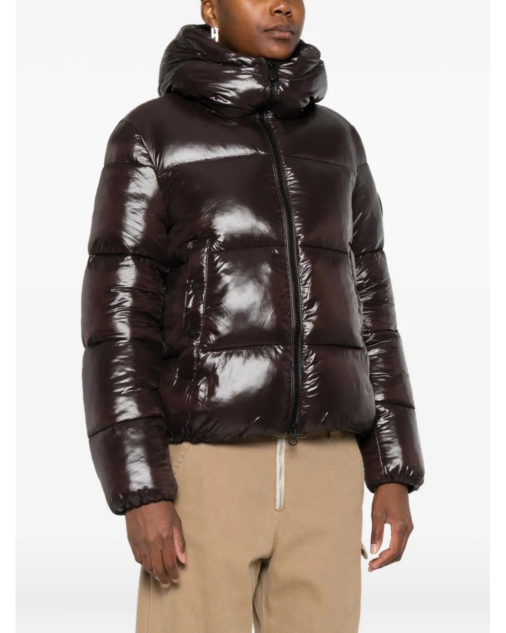 Save The Duck Black Hooded Puffer Jacket