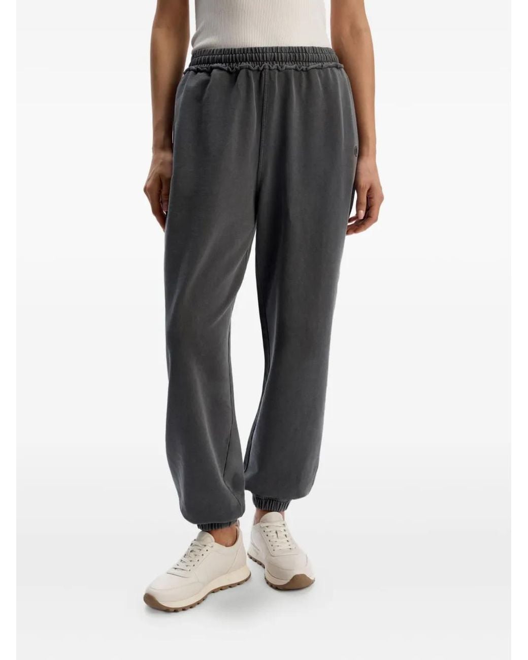 12 STOREEZ Gray Drawstring-Cuffed Track Pants