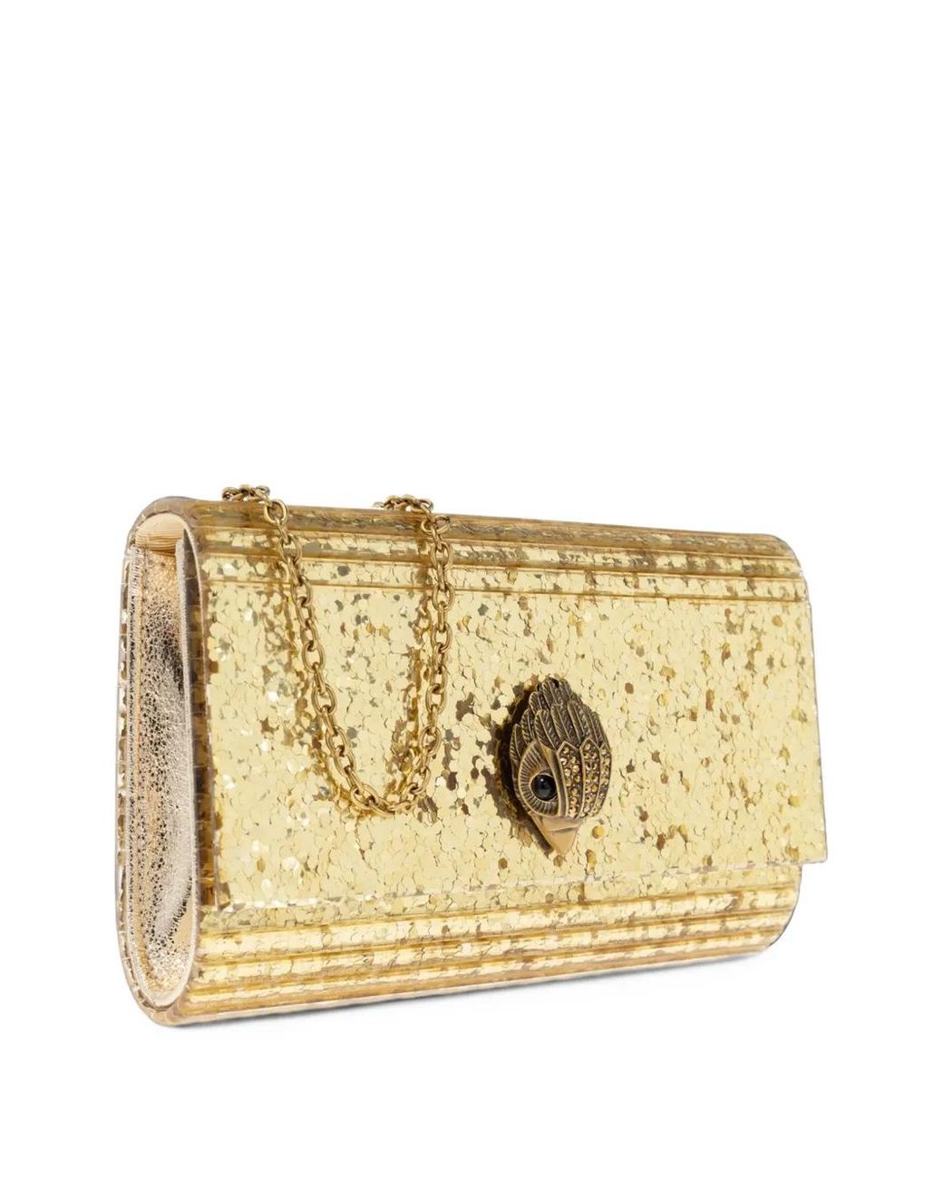 Kurt Geiger Metallic Drench Party Eagle Clutch Bag