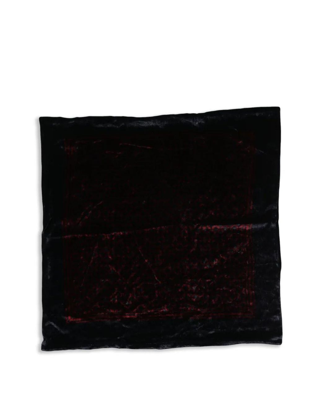 Dolce & Gabbana Black Patterned Velvet Scarf for men