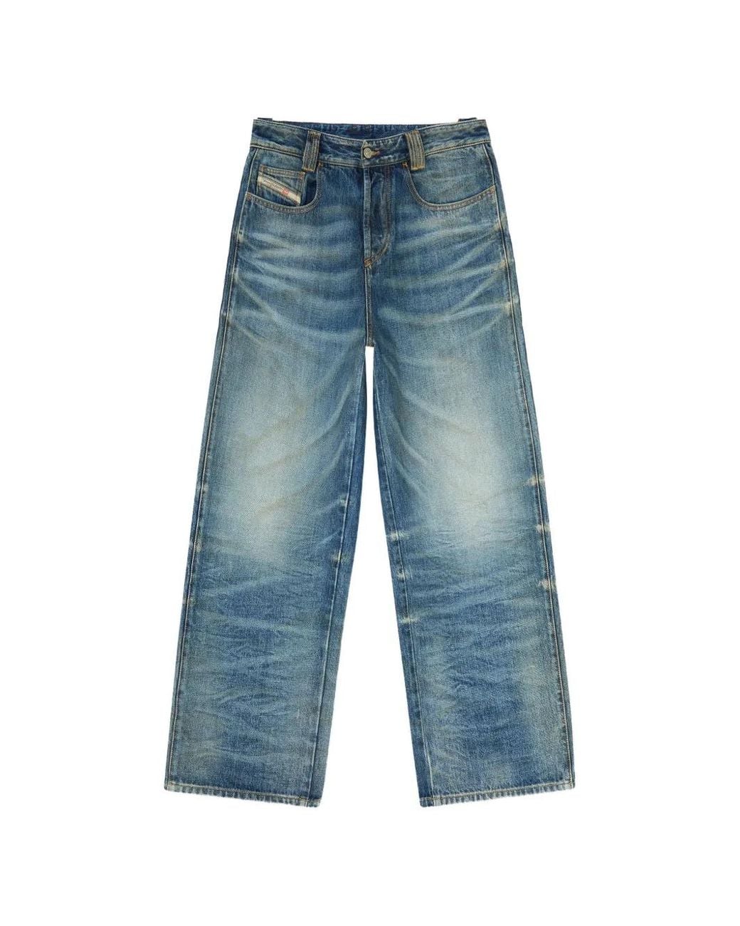 DIESEL Blue Relaxed High Waist 1982 D-Hakou Jeans for men