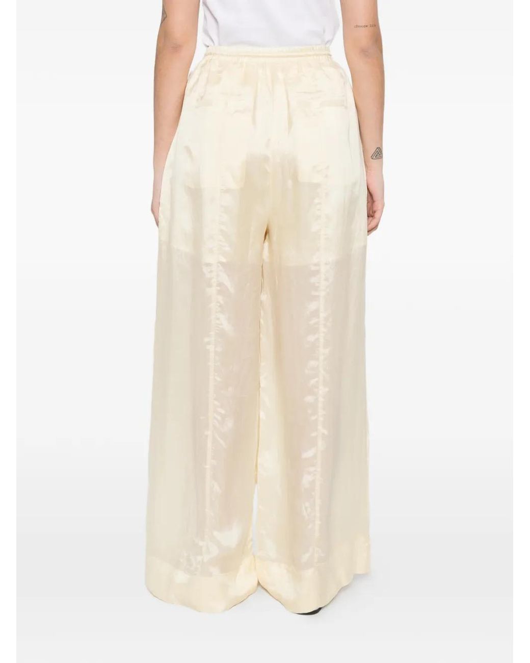 Humanoid White Drawstring Trousers
